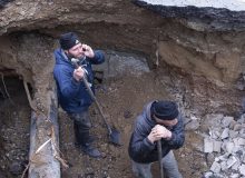 فرونشست در خیابان انقلاب یک حمام قدیمی را نشان داد