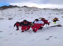 ۱۲۰ مسافر گرفتار در جاده‌های برفی اصفهان اسکان اضطراری یافتند