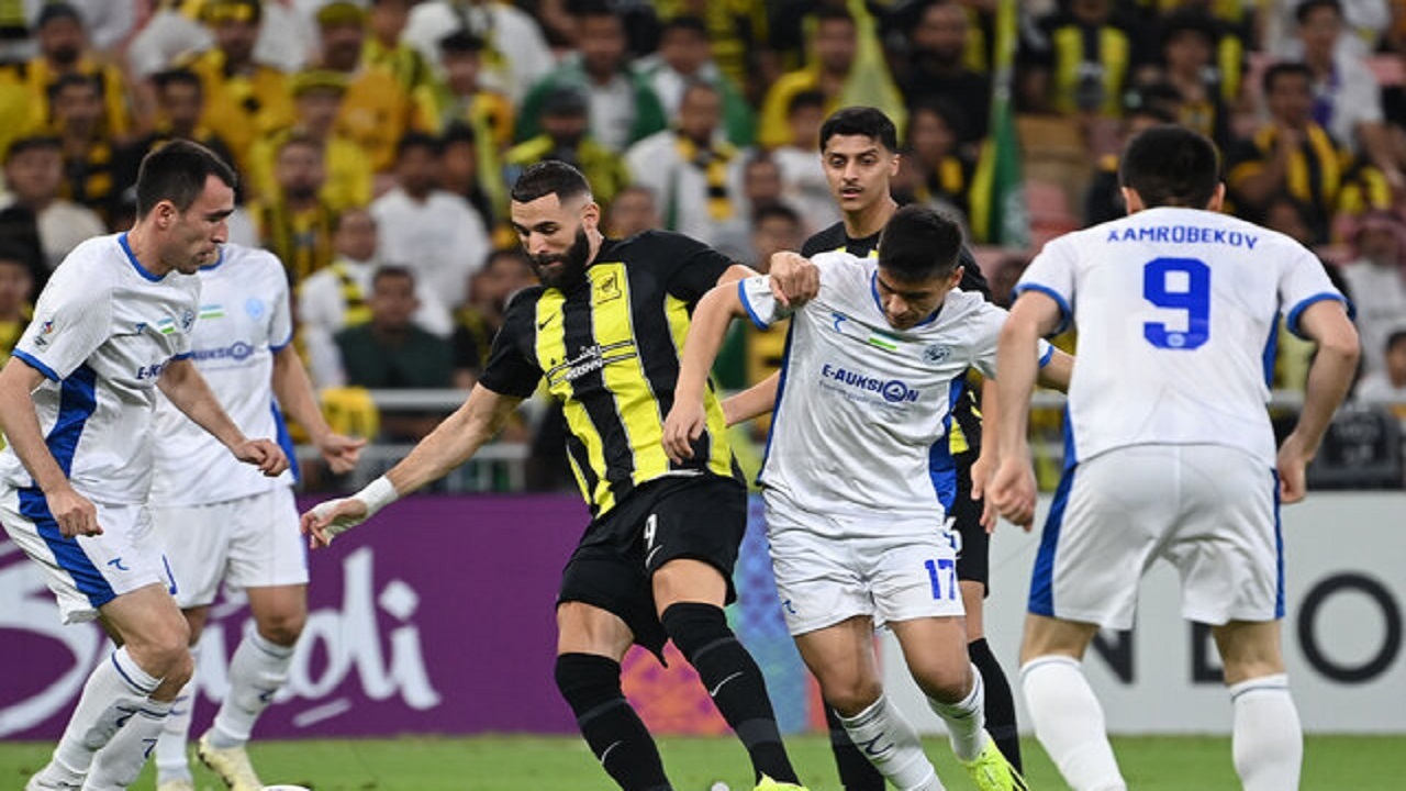 الاتحاد عربستان ۲ - ۱ نوبهار ازبکستان/ گل به خودی بنزما مانع صعود سعودیها نشد + فیلم