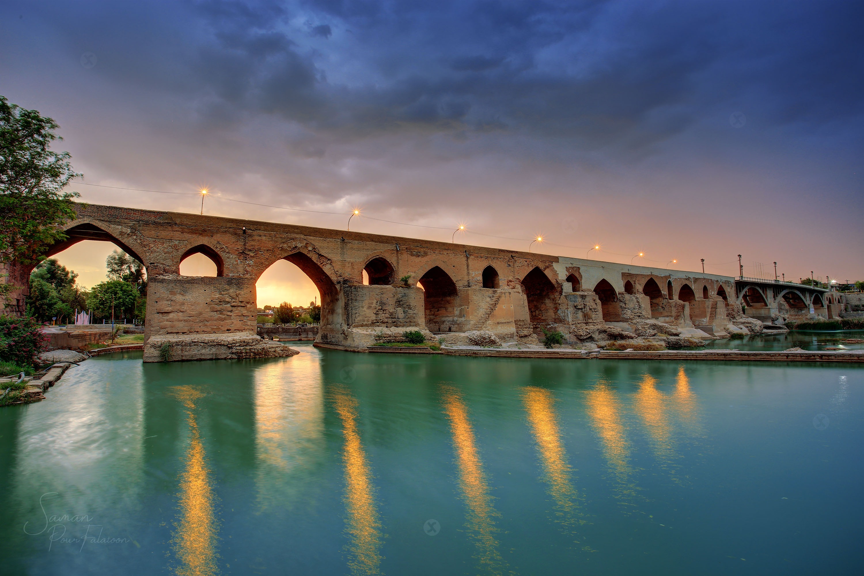 تامین روشنایی پل باستانی دزفول