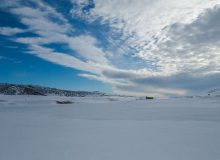 دریاچه سد گلیل خراسان شمالی یخ زد