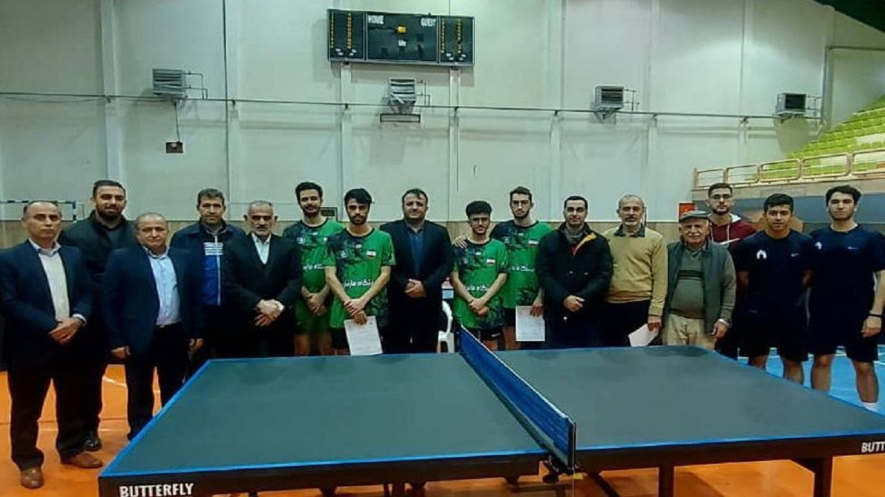 نایب قهرمانی دانشگاه مازندران در تنیس روی میز دانشجویان منطقه ۲ کشور