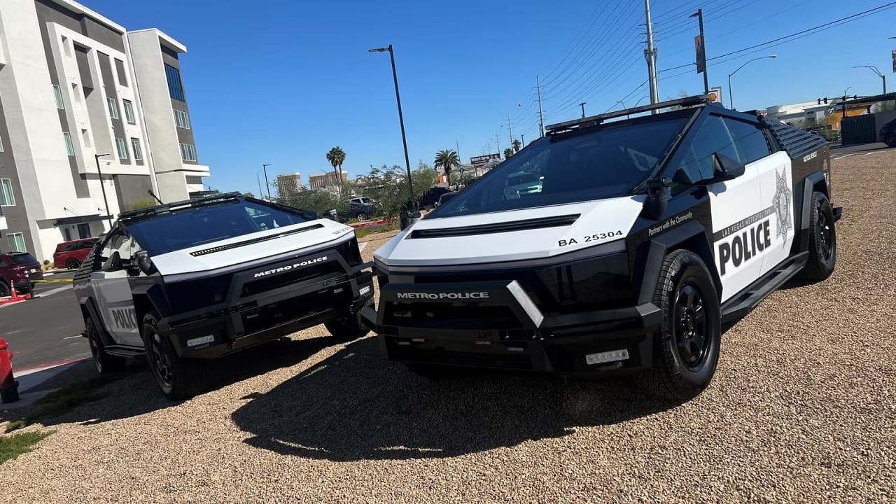 اداره پلیس لاس‌وگاس به خودروهای برقی سایبرتراک مجهز شد - دیجینوی