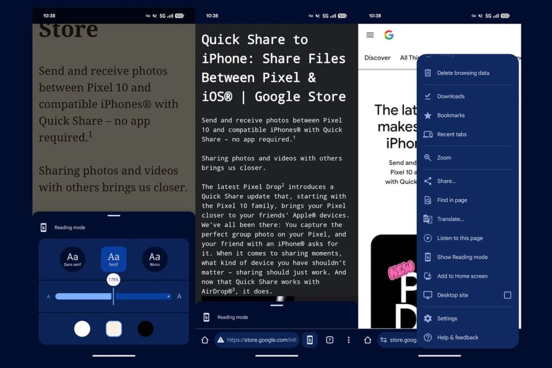 بهبود تجربه مطالعه در گوگل کروم - لینک ۳۶۵
