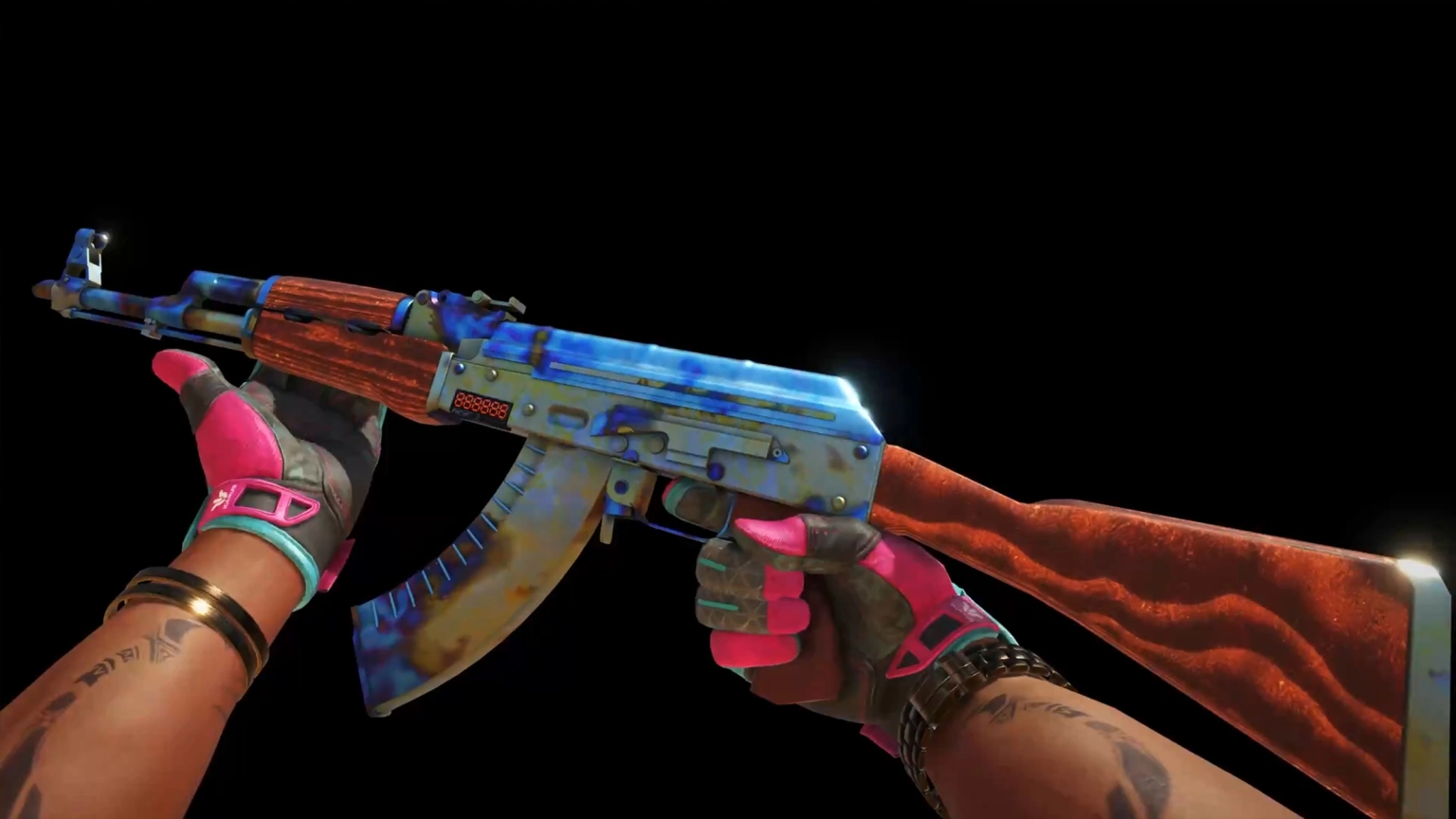 Stattrak Factory New Ak 47 Blue Gem Pattern  Counter strike