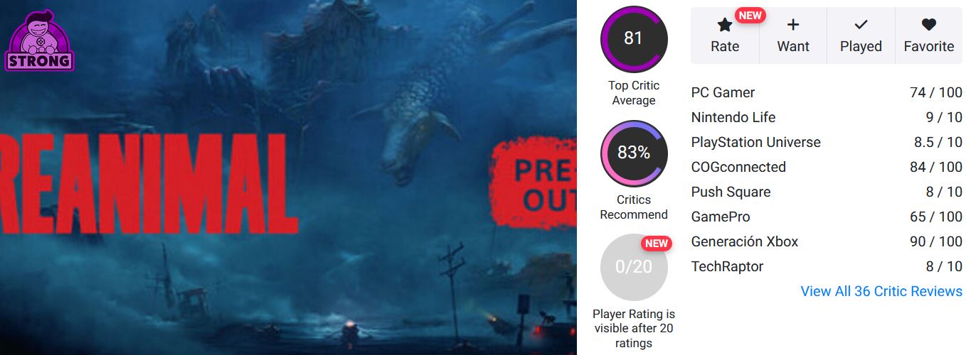 نقدها و نمرات بازی Reanimal منتشر شدند | لینک ۳۶۵