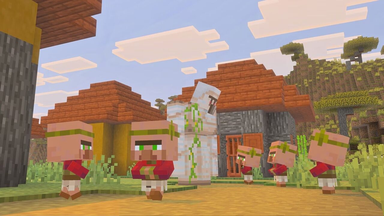 Baby villager minecraft cropped از محتویات آپدیت جدید ماینکرفت رونمایی شد | لینک ۳۶۵