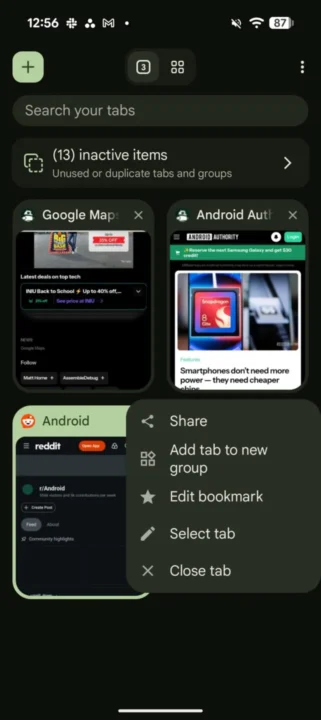 نسخه اندروید گوگل کروم با این قابلیت جدید شبیه‌ به نسخه دسکتاپ شد - لینک ۳۶۵