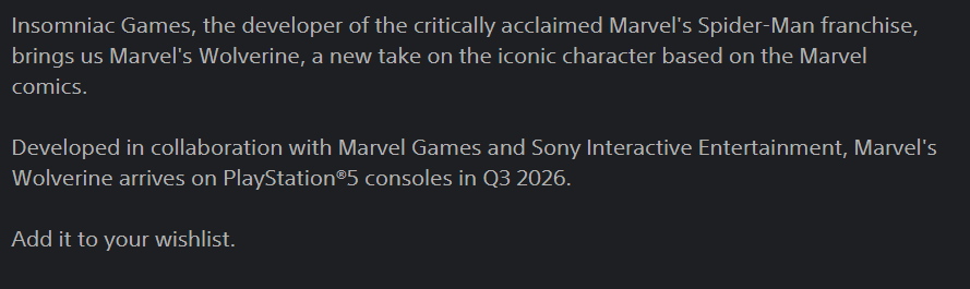 تاریخ عرضه Marvel’s Wolverine فاش شد؛ برنامه سونی برای عدم همزمانی با GTA 6 | لینک ۳۶۵