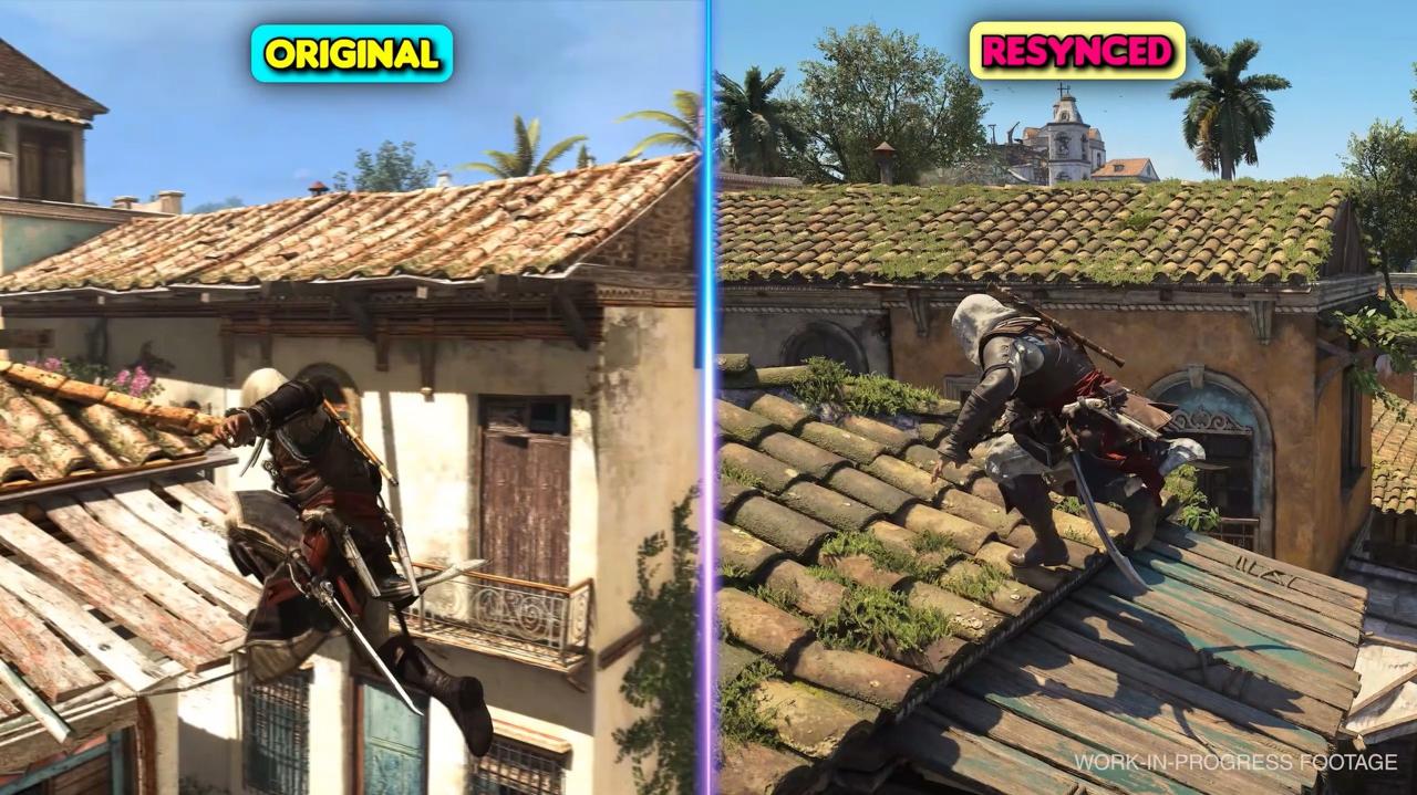 مقایسه سیستم پارکور ریمیک Assassin's Creed Black Flag با نسخه اصلی