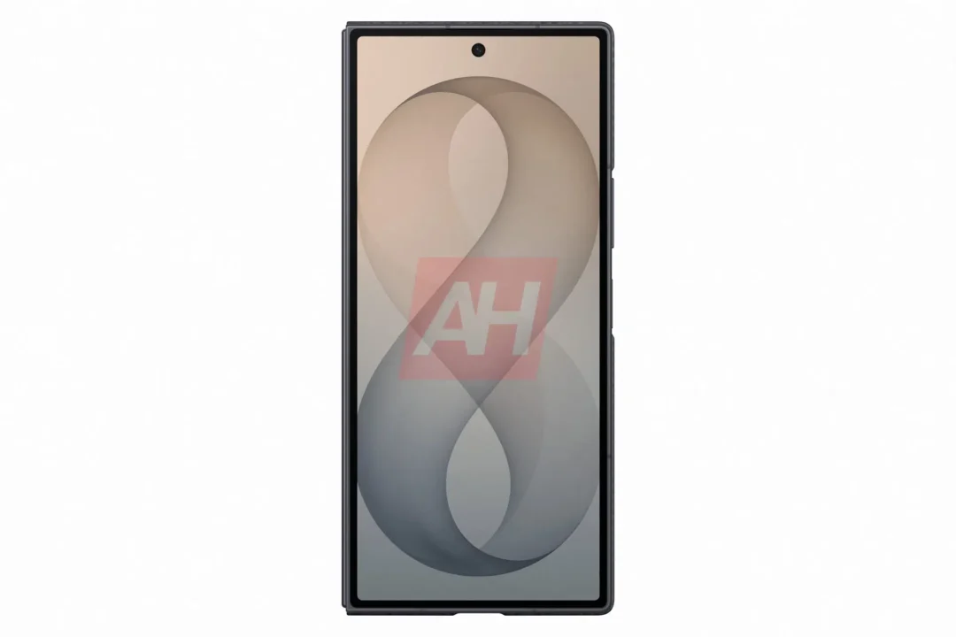 Front view of a tall smartphone with a nearly edge-to-edge display and a centered punch-hole camera at the top.
