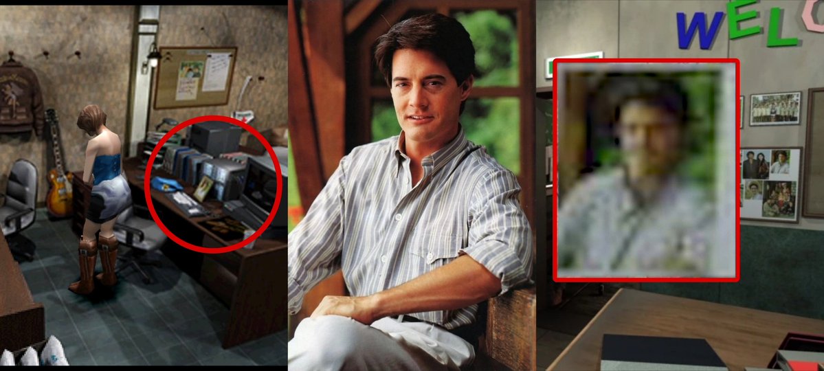 Triptych Collage Left Shows a Woman in a Studio Near a Desk with Computer Gear Circled Center Features a Man in a Striped Shirt Sitting Casually Right Shows a Blurred Person Highlighted on a Wall Display