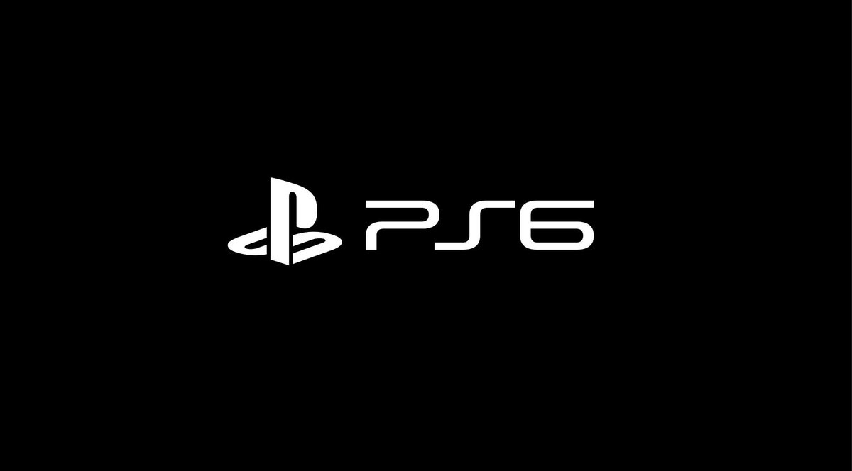 White Playstation Logo and the Text 'ps6' Centered on a Black Background a Branding Image