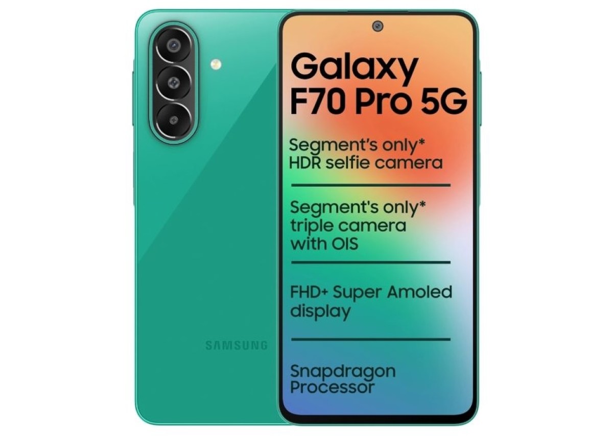 سامسونگ از گوشی Galaxy F70 Pro با باتری ۶۰۰۰ میلی‌آمپرساعتی و دوربین سه‌گانه رونمایی کرد | لینک ۳۶۵
