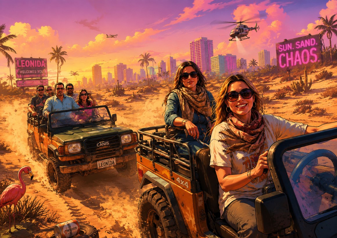 کلیپ جدید GTA 6 تور کویرگردی را به نمایش می‌گذارد؛ این یکی را هم به هیچ وجه منتشر نخواهیم کرد
