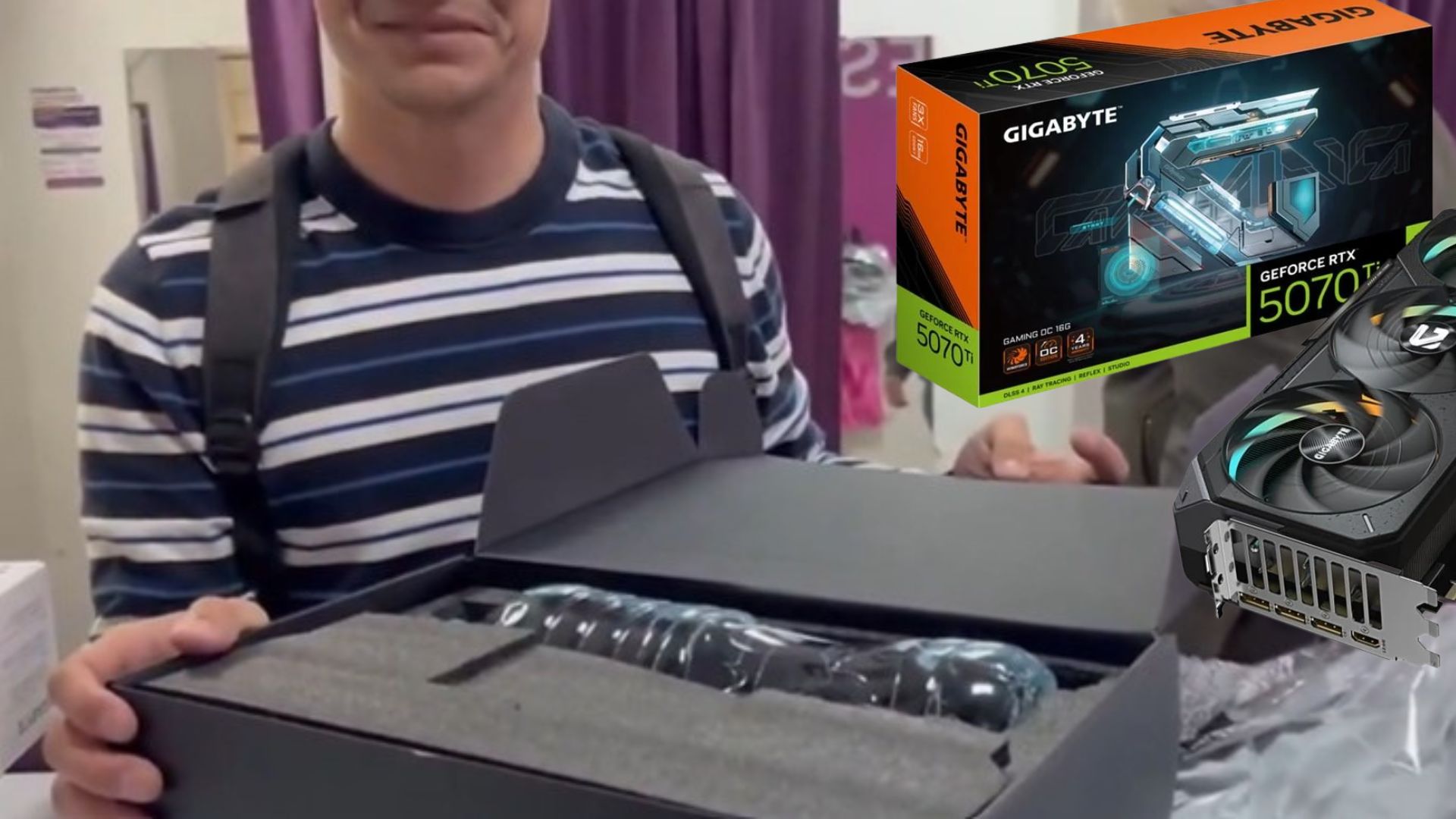 جایگزین شدن کارت گرافیک RTX 5070 Ti با بطری آب؛ اتفاقی عجیب برای یک گیمر روسی