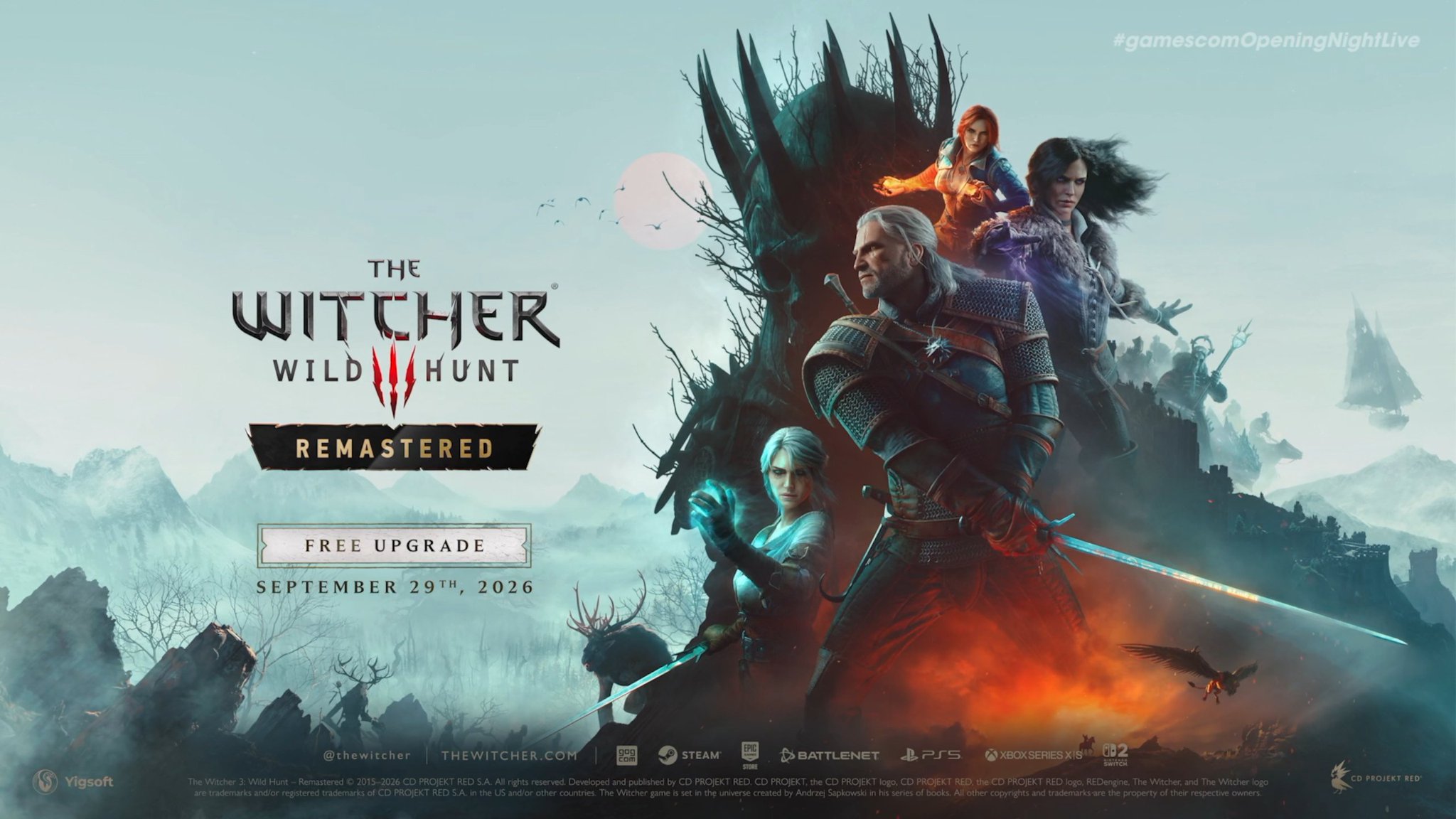 ریمستر The Witcher 3: Wild Hunt معرفی شد