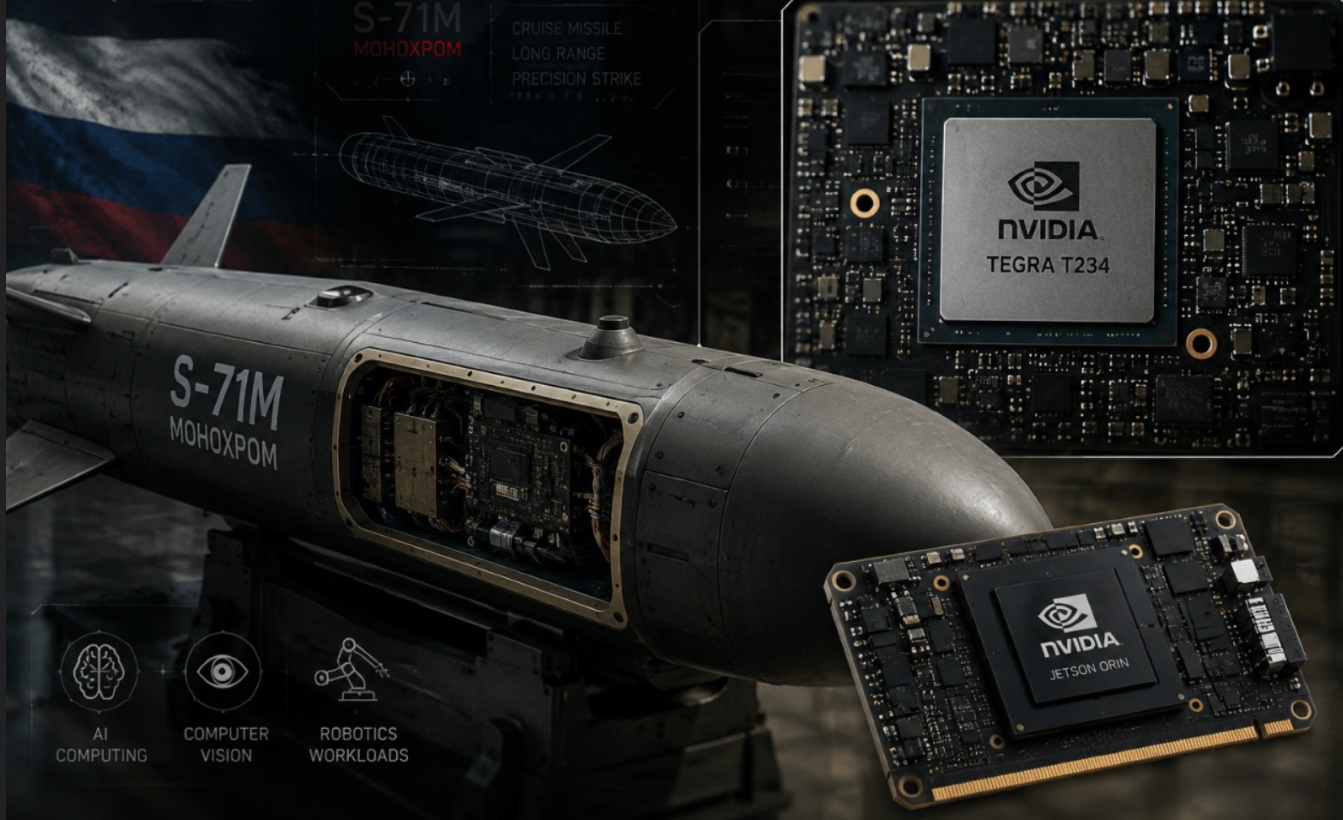 گزارش: روسیه از کارت گرافیک Nvidia بهعنوان «مغز» موشک کروز S-71M استفاده میکند