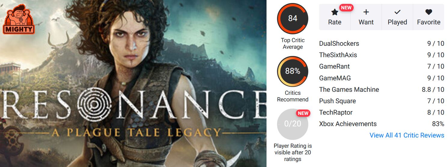 نقدها و نمرات بازی Resonance: A Plague Tale Legacy منتشر شدند | لینک ۳۶۵