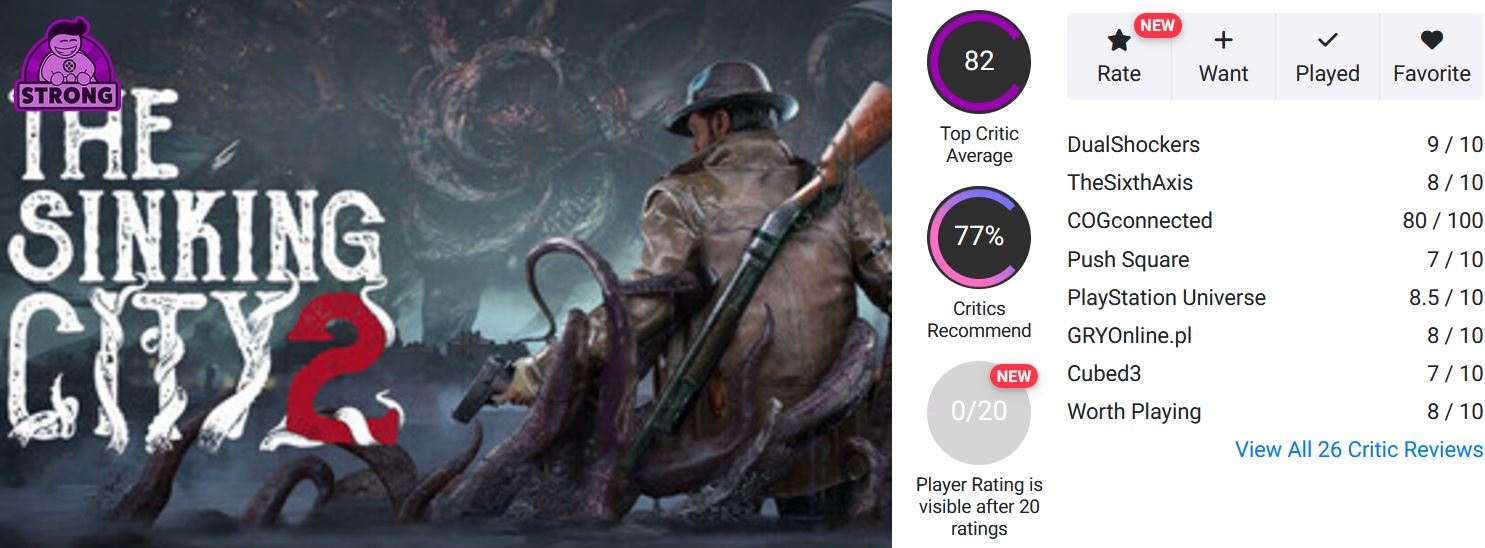 نقدها و نمرات بازی The Sinking City 2 منتشر شدند | لینک ۳۶۵