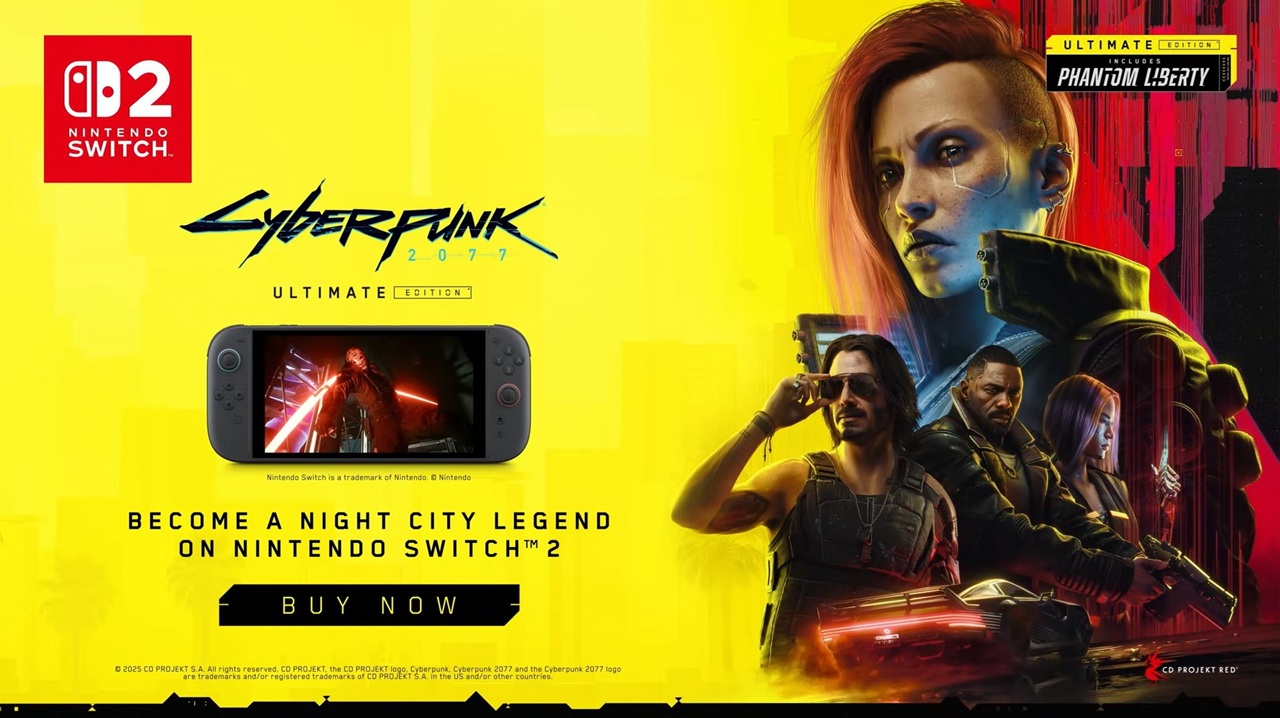 سی‌دی پراجکت رد از عملکرد تجاری بازی Cyberpunk 2077 روی نینتندو سوییچ ۲ ابراز رضایت کرد 