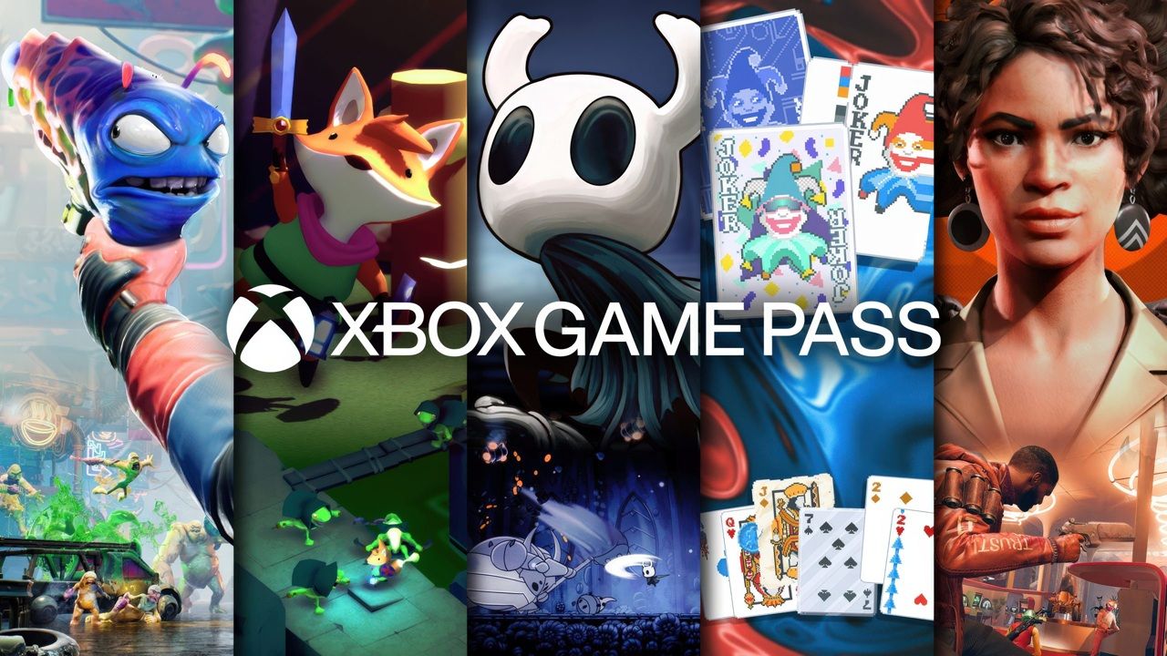 Xbox Game Pass Banner Featuring Characters from Various Games Across a Split Collage