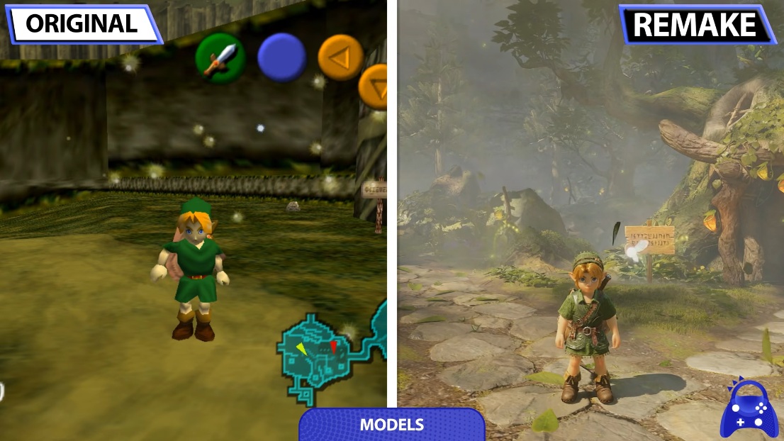 تماشا کنید: ریمیک بازی Zelda: Ocarina of Time در مقایسه با نسخه اصلی چگونه به نظر میرسد؟