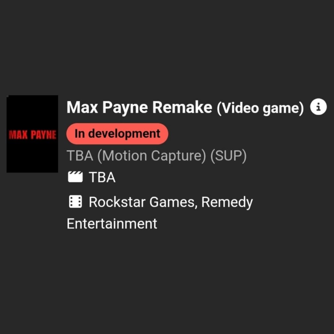 ردپای یک بازیگر سوئدی در Max Payne Remake دیده شد | لینک ۳۶۵