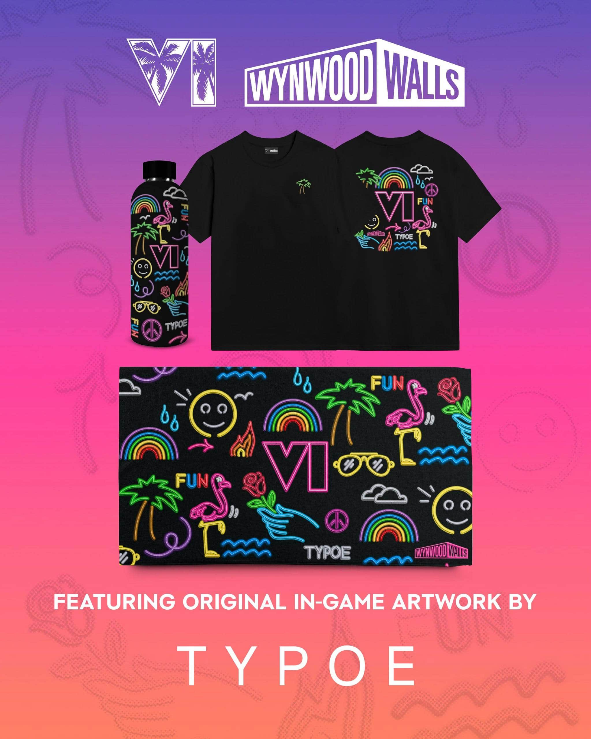 همکاری GTA 6 با موزه هنری Wynwood Walls شهر میامی؛ نگاهی به محصولات جدید با طرح وایس سیتی | لینک ۳۶۵