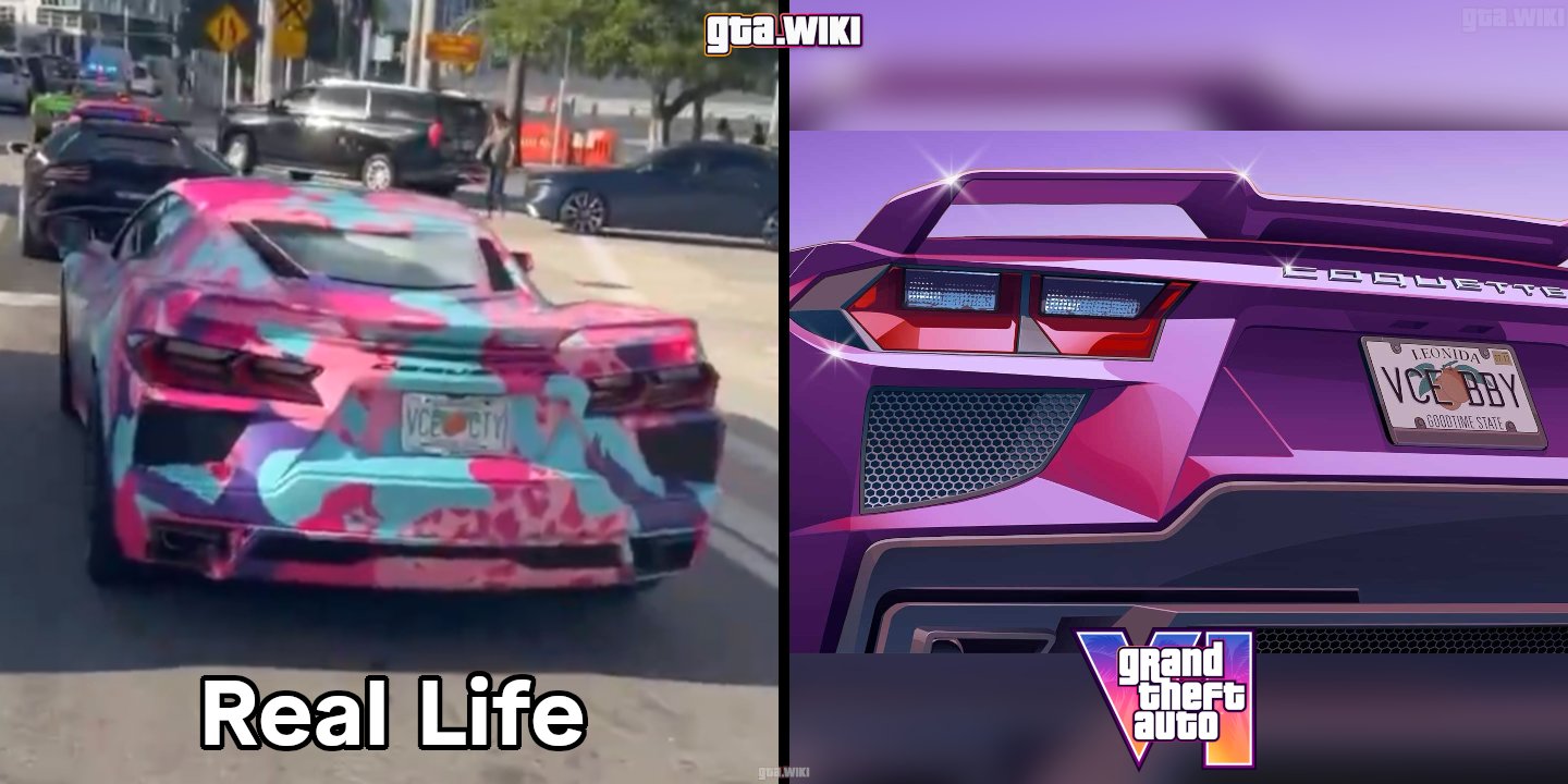 تماشا کنید: تبلیغ دیوانه‌وار GTA 6 در خیابان‌های میامی با سوپرکارها | لینک ۳۶۵