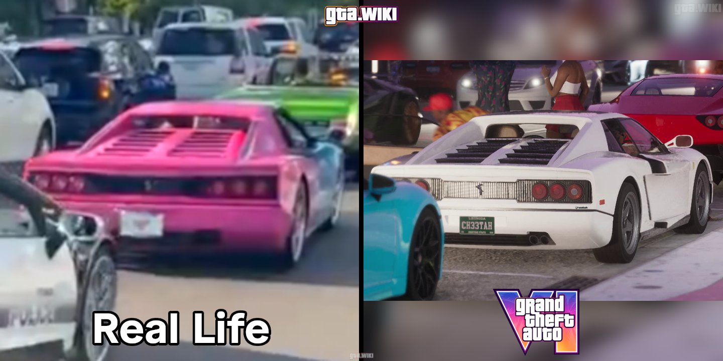 تماشا کنید: تبلیغ دیوانه‌وار GTA 6 در خیابان‌های میامی با سوپرکارها | لینک ۳۶۵