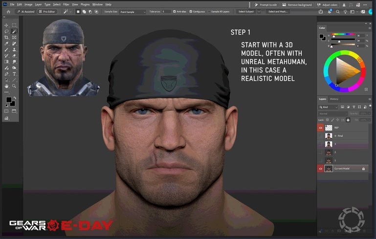 طرح‌های مفهومی اولیه Gears of War: E-Day تغییرات شخصیت های بازی را نشان می دهد | لینک ۳۶۵