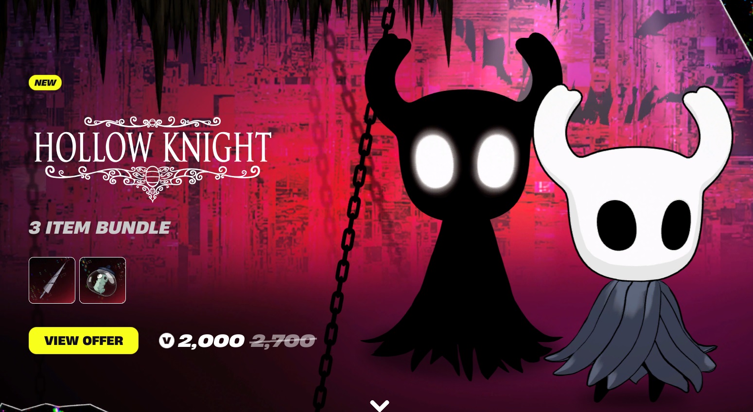 باندل Hollow Knight در Fortnite از خود بازی گران‌تر است!
