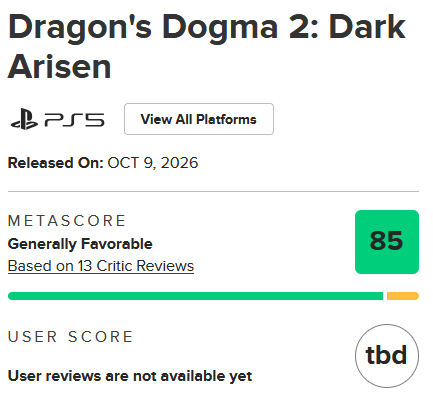 Image نقدها و نمرات بازی Dragon’s Dogma 2: Dark Arisen منتشر شدند | لینک ۳۶۵
