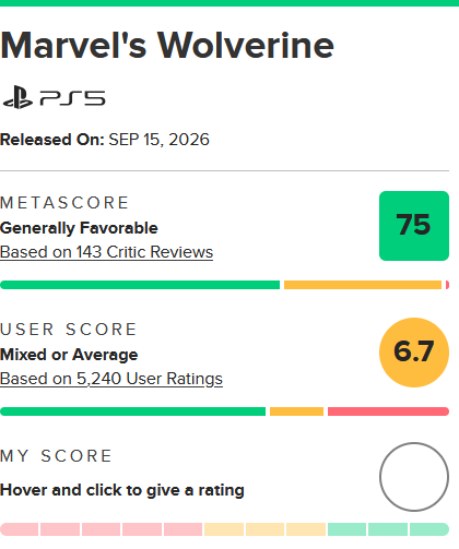 نقدها و نمرات بازی Marvel’s Wolverine منتشر شدند [به‌روزرسانی شد: کاهش متا به 75] | لینک ۳۶۵